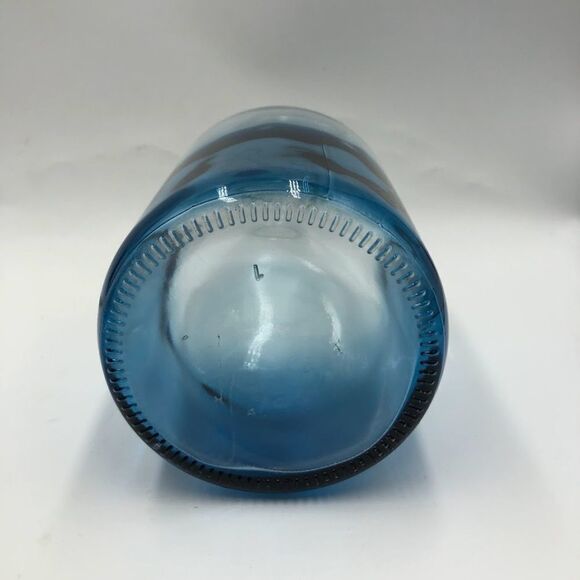 Blue Clear Ombre Look Glass Decanter Collectible Decorative Glassware - Picture 8 of 14
